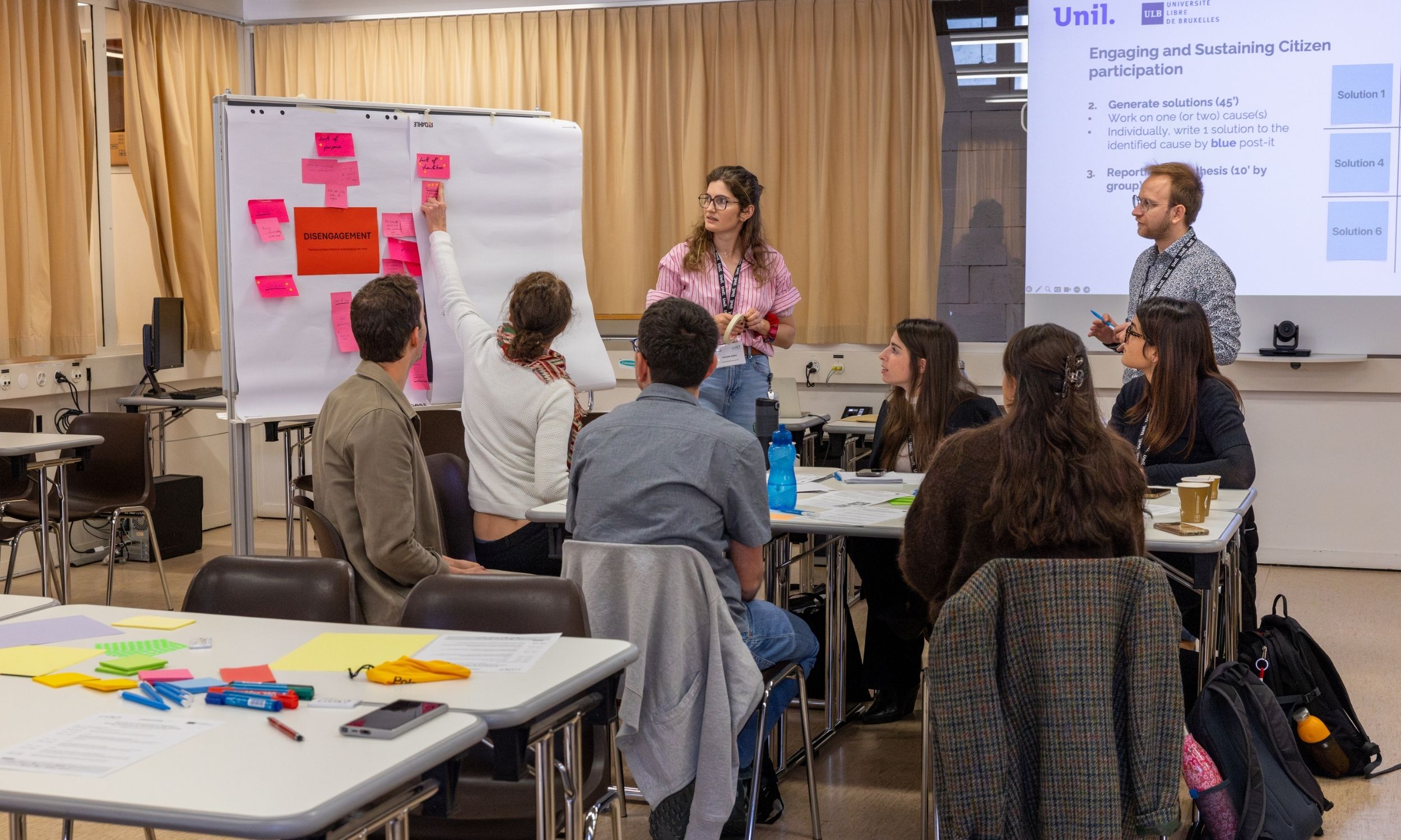 Séverine Trouilloud and Nolwenn Bühler, participants in the workshop