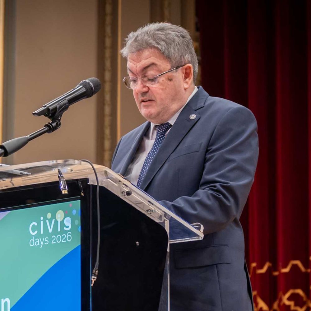Professor Marian Preda, Rector of the University of Bucharest.